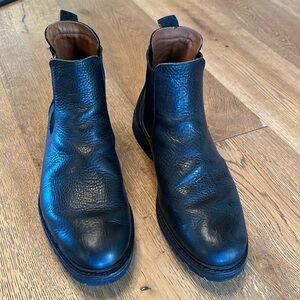 Allen Edmonds leather Chelsea boots, size 12, black.